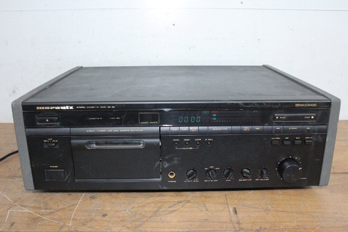 ☆【2H0629-1】 marantz マランツ ステレオカセットデッキ SD-60 100V 音響機器 ジャンク