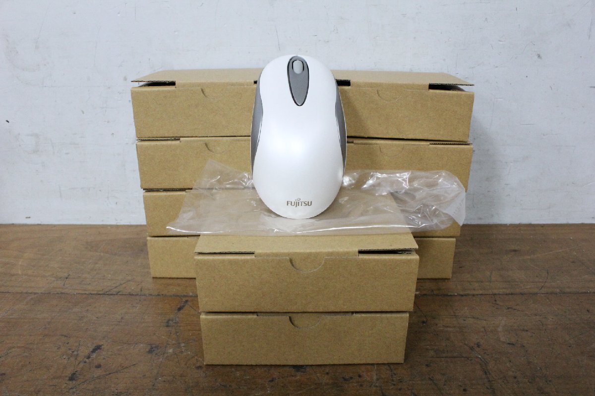 ☆【1Y】 未使用保管品 Fujitsu 富士通 光学式無線マウス ① 型番不明 10台セット 動作保証
