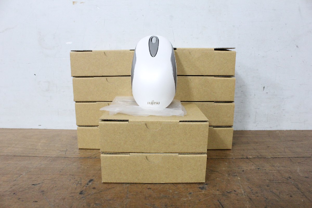 ☆【1Y】 未使用保管品 Fujitsu 富士通 光学式無線マウス ⑧ 型番不明 10台セット 動作保証