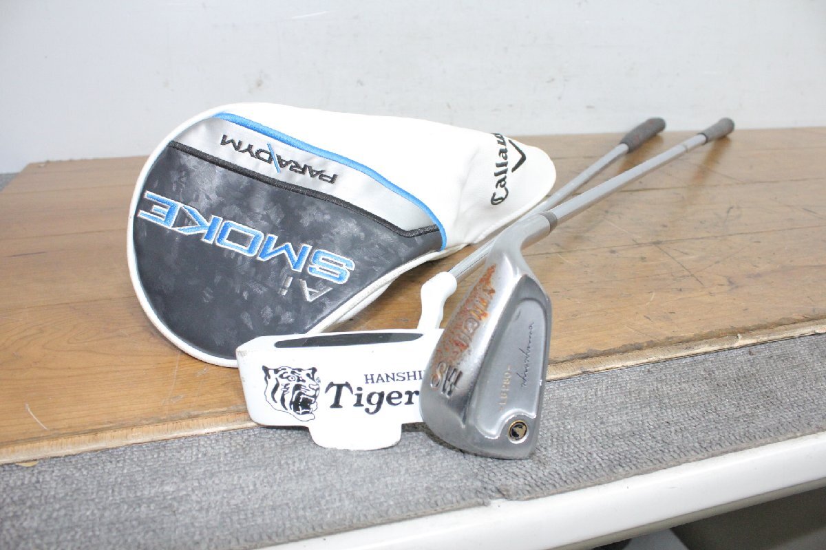 □【1Y】 HONMA ホンマ アイアン LB280 SW 阪神タイガース パター 2本セット ジャンク