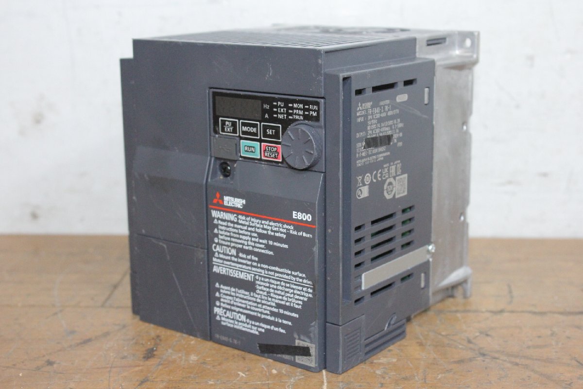☆【1H0630-7】 MITSUBISHI 三菱電機 インバーター FR-E840-3.7K-1 ジャンク
