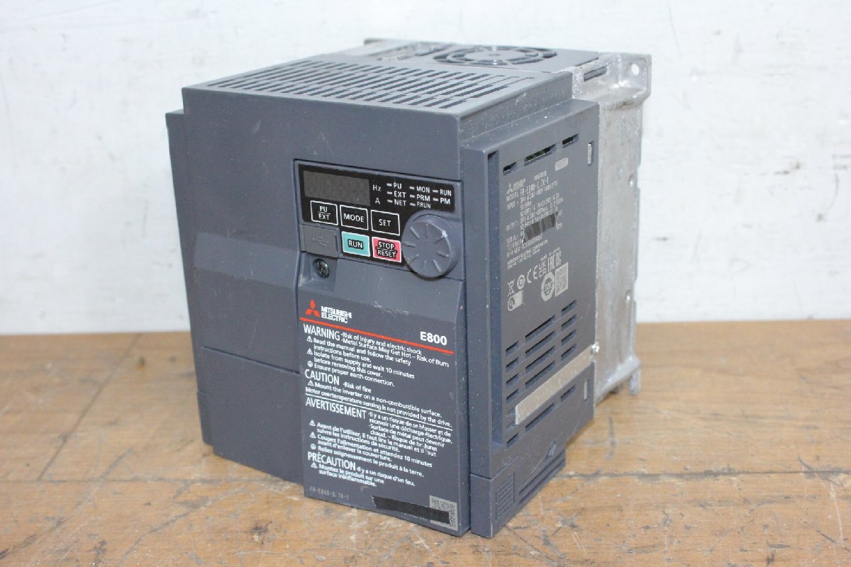 ☆【1H0630-6】 MITSUBISHI 三菱電機 インバーター FR-E840-3.7K-1 ② ジャンク