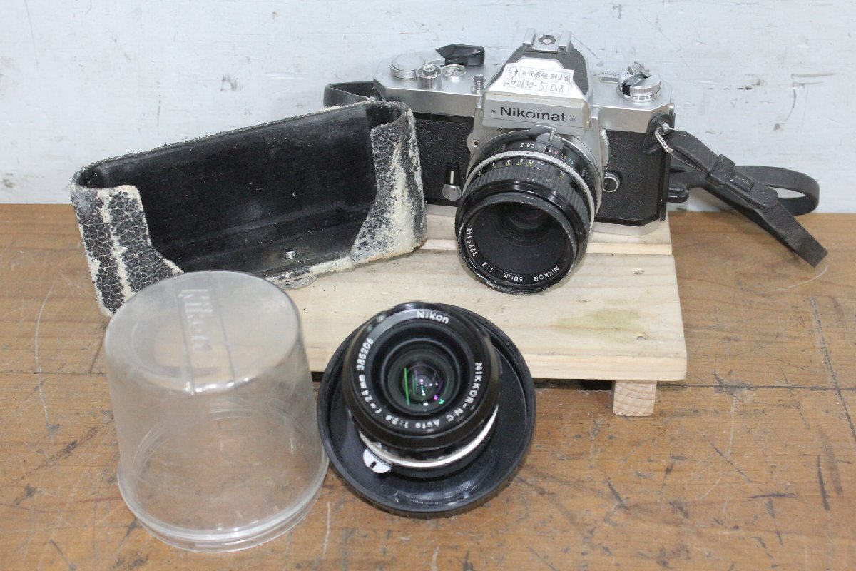 ☆【2H0630-5】 Nikon ニコン フィルムカメラ Nikomat FT2 50mm 1:2 NIKKOR-N・C Auto 1:2.8 f=24mm ジャンク