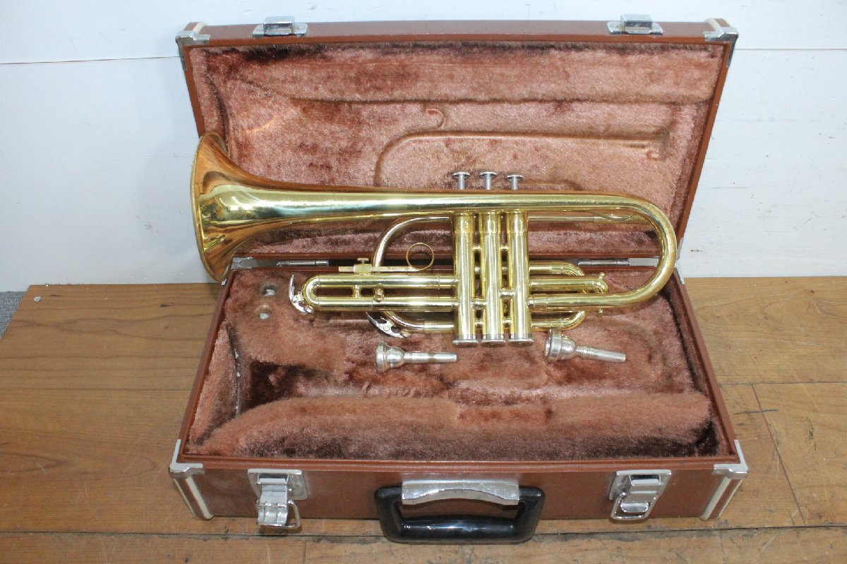 ☆【2H0702-19@】 YAMAHA ヤマハ コルネット YCR2311 ③ 管楽器 ケース付き マウスピース付属あり ジャンク