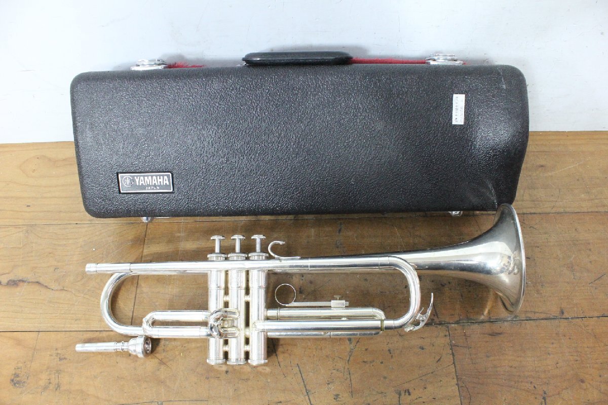 ☆【2H0702-15@】 YAMAHA ヤマハ トランペット YTR1310S マウスピース 専用ケース付属 金管楽器 吹奏楽 ジャンク