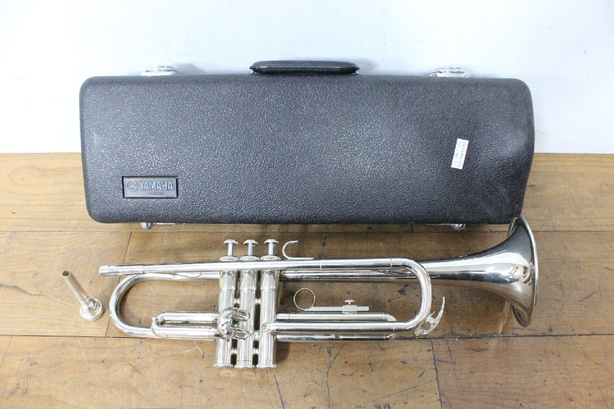 ☆【2H0702-13@】 YAMAHA ヤマハ トランペット YTR1310 ② マウスピース 専用ケース付属 金管楽器 吹奏楽 ジャンク