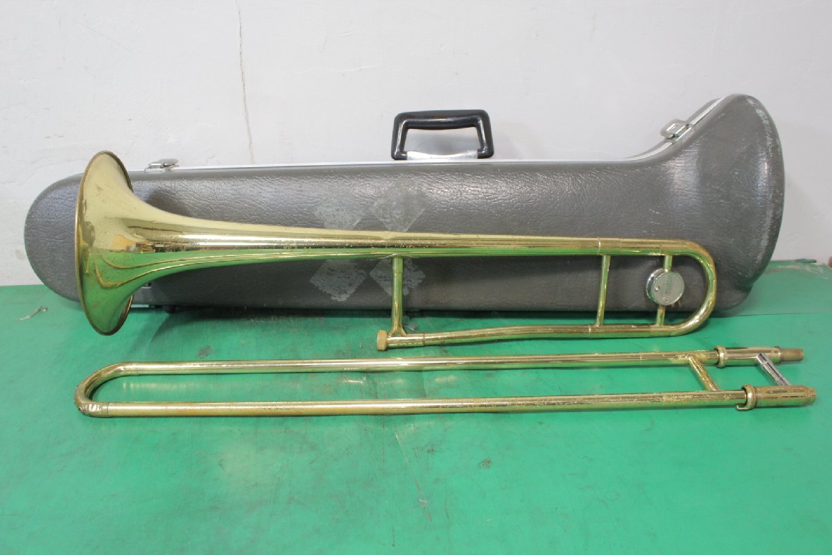 ☆【2H0702-9@】 YAMAHA ヤマハ トロンボーン YSL-252④ ハードケース 金管楽器 ジャンク