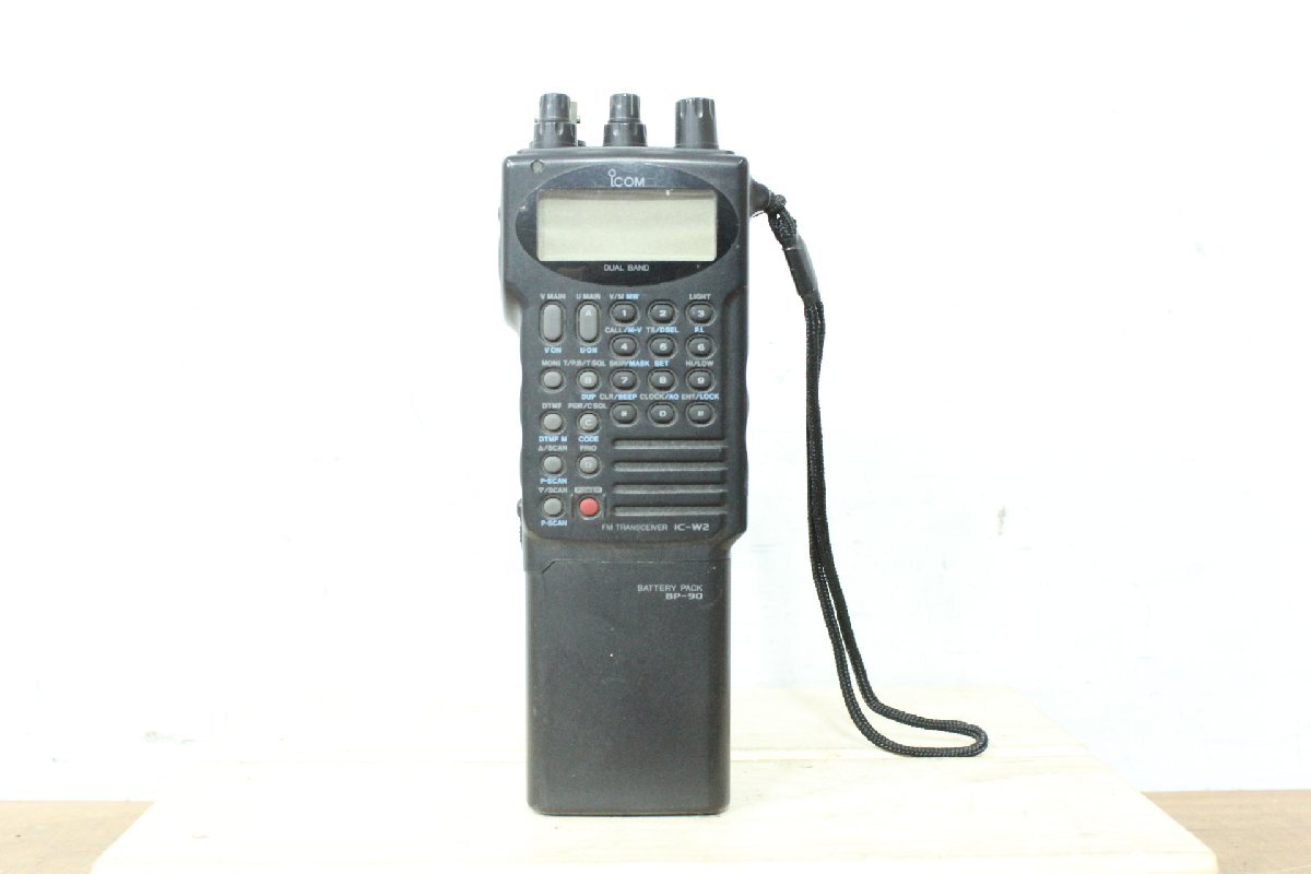 ☆【1T0703-8】 ICOM アイコム デュアルバンド無線機 IC-W2 BP-90 BATTERY PACK トランシーバー ジャンク