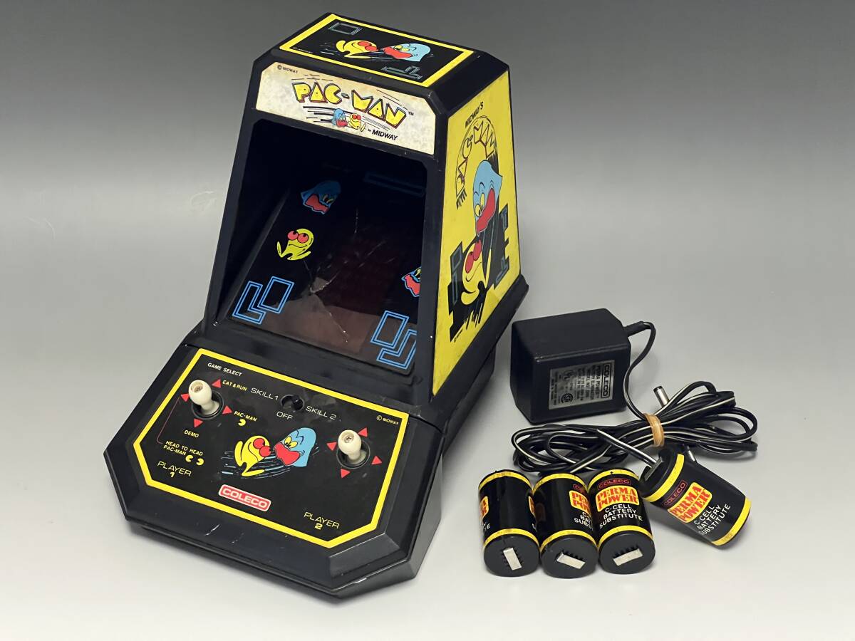 【超レア 動作品】日本未発売 海外 北米ナムコ コレコ パックマン COLECO PACMAN テーブルトップゲーム LSI LCD系ゲーム 奇跡の充電器付