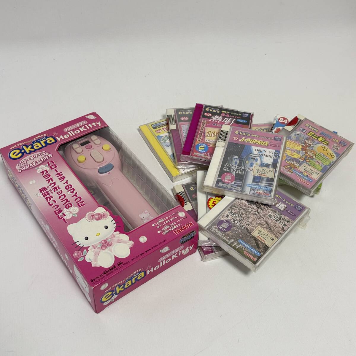 レア 希少 簡易クリーニング済 e-kara イーカラ ハローキティ HelloKitty 箱 説明書 e-kara専用カートリッジ付 動作未確認 FT1491