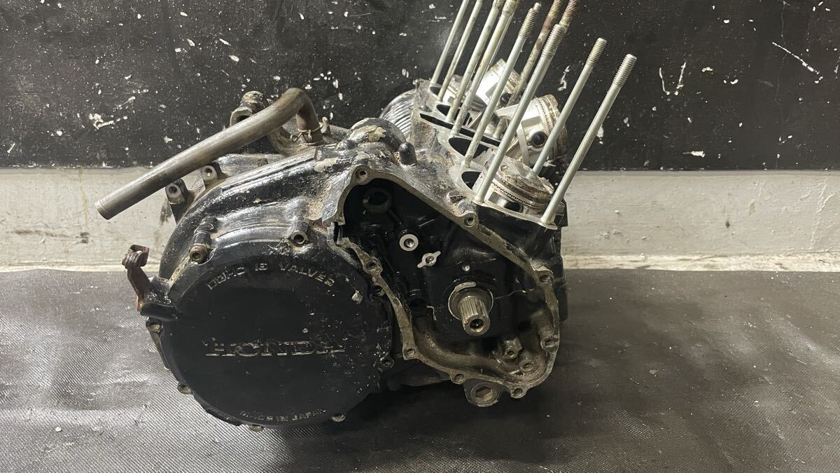 倉庫整理 縦振り無 クランキングOK CBX400F 純正 エンジン クランクケース クランクシャフト 検 NC07 cbr400f フレーム 外装 beet