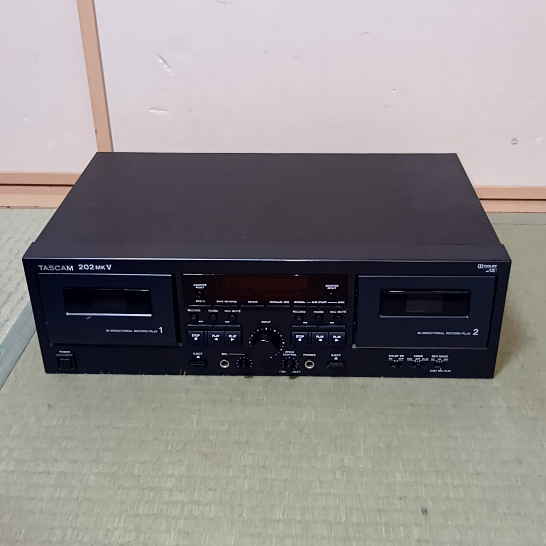 TASCAM　業務用ダブルカセットデッキ　202MKⅤ　カセットデッキ