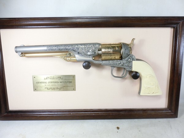 Σフランクリンミント コルト M1861 ネイビー　カスター将軍　 モデルガン 装飾銃 　　エングレーヴ