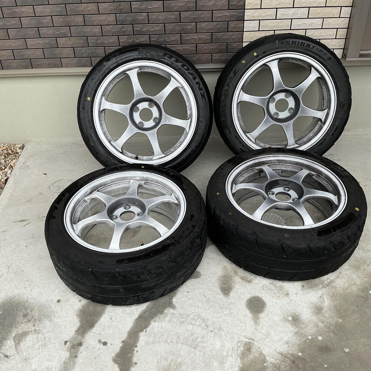 SSR TYPE-C 4穴　PCD100 7.5J ET35 シバR31 200R225/45ZR17 中古4本