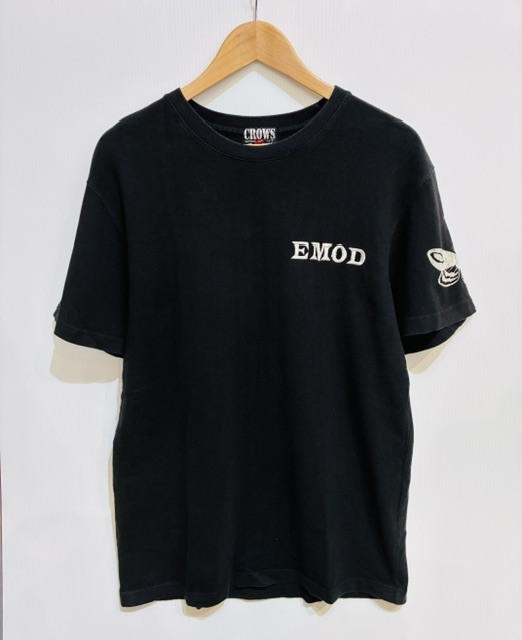 CROWS クローズ ワースト EMOD 刺繍 プリント 半袖 Tシャツ Lサイズ ブラック 高橋ヒロシ 坊屋春道