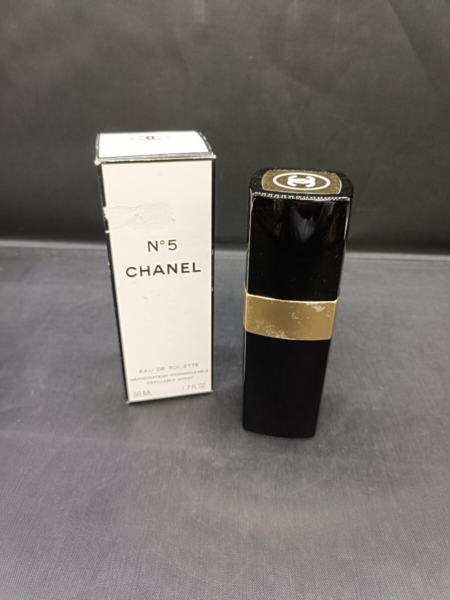 CHANEL シャネル N°5 EAU DE TOILETTE オードトワレ 50ml 香水 フレグランス 中古 箱付き 現状品 残量9割程度