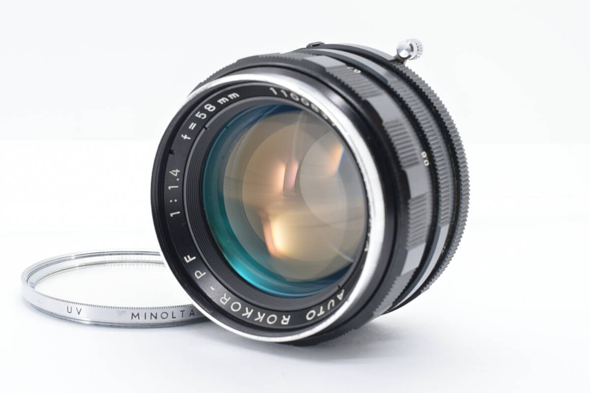 Minolta ミノルタ Auto rokkor 58mm f/1.4 Prime Lens マニュアル フォーカス 単焦点 標準 レンズ TN664PFP