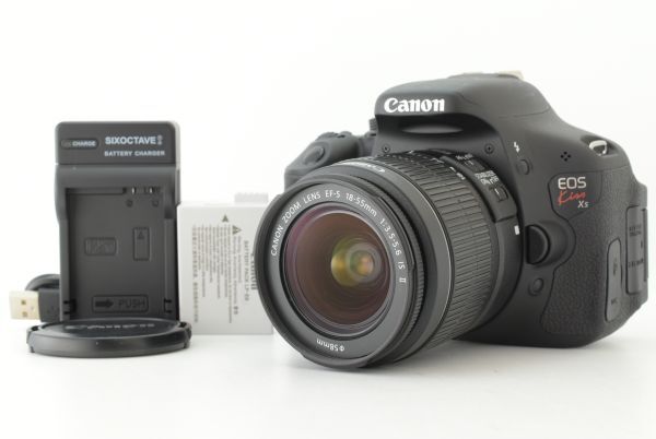 【美品 シャッターカウント 2198回】Canon EOS Kiss X5 EF-S 18-55mm IS II Zoom Lens キヤノン デジタル一眼レフカメラ EF-TN-JP2647