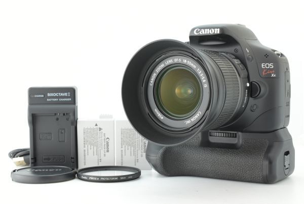 【美品 シャッターカウント 4932回】Canon EOS Kiss X4 /EF-S 18-55mm F3.5-5.6 IS キヤノン デジタル一眼レフカメラ レンズ EF-TN-JP2683