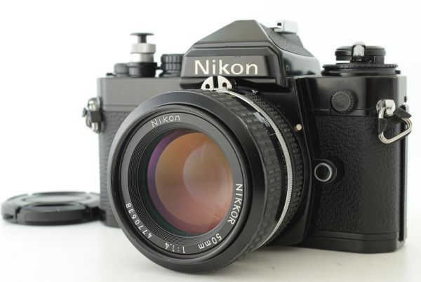 【美品】Nikon FE Black 35mm SLR Film Camera Ai 50mm F1.4 lens ニコン フィルム一眼レフカメラ 本体 ブラック レンズ EF-TN-JP2748