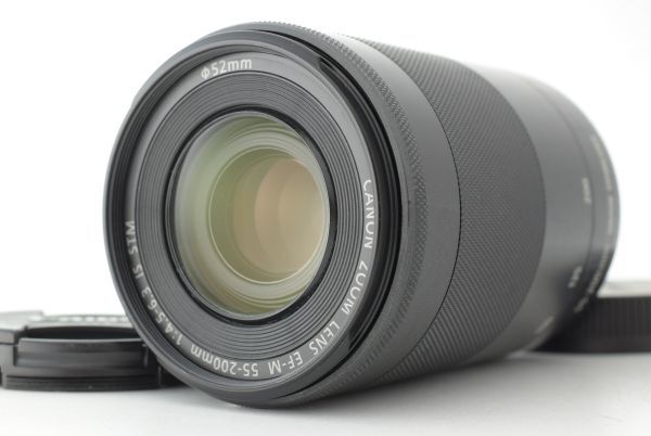 【美品】Canon ZOOM LENS EF-M 55-200mm F4.5-6.3 IS STM Graphite キャノン レンズ EF-TN-JP2760
