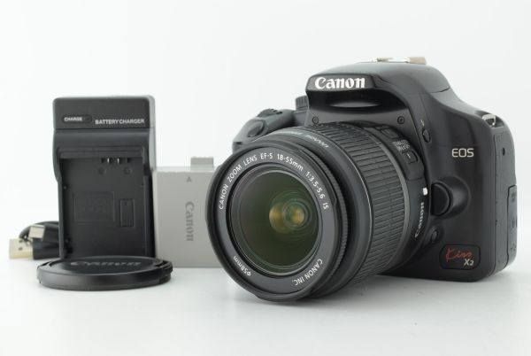 【美品 シャッターカウント 39572回】Canon EOS Kiss X2 EF-s 18-55mm F3.5-5.6 IS キャノン レンズ EF-TN-JP2766