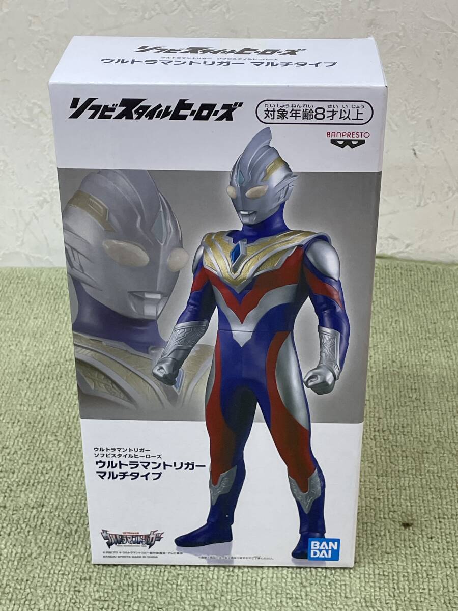 098-J95) 未開封品 ソフビスタイルヒーローズ ウルトラマントリガーマルチタイプ フィギュア バンダイ