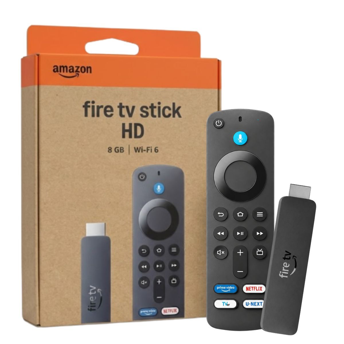 最新 2026年版 Amazon Fire TV Stick HD 8GB/Wi-Fi 6 (U-NEXTボタン付き)