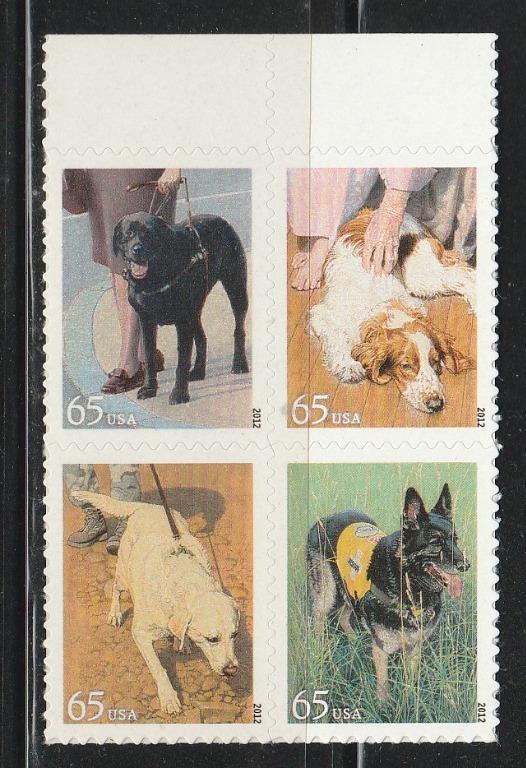 （アメリカ）2012年犬4種完、額面2.6ドル＝420円超、スコット評価5.2ドル