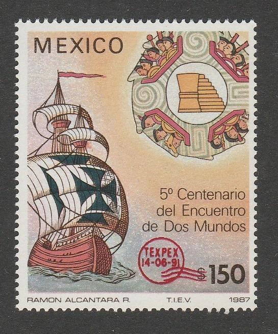 （メキシコ）1987年アメリカ大陸発見500周年1種完、スコット評価3.5ドル