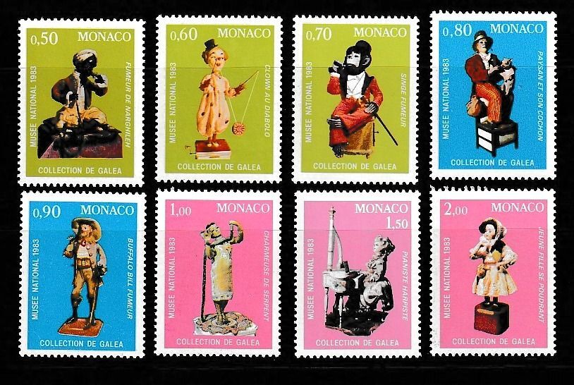 （モナコ）1983年19世紀のガレア玩具コレクション8種完、スコット評価5.5ドル