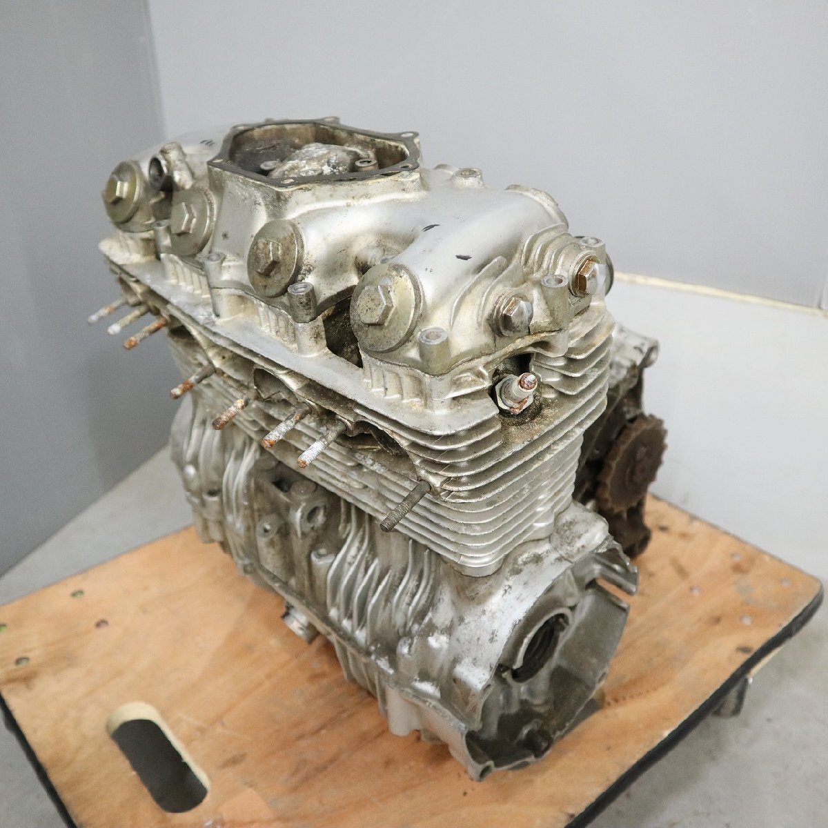 【福山津運／営業所止め】ホンダ CB350FFour 純正 エンジン CB350FE クランクケース シリンダー ヘッド 未チェック 部品取り　260715OJ0005