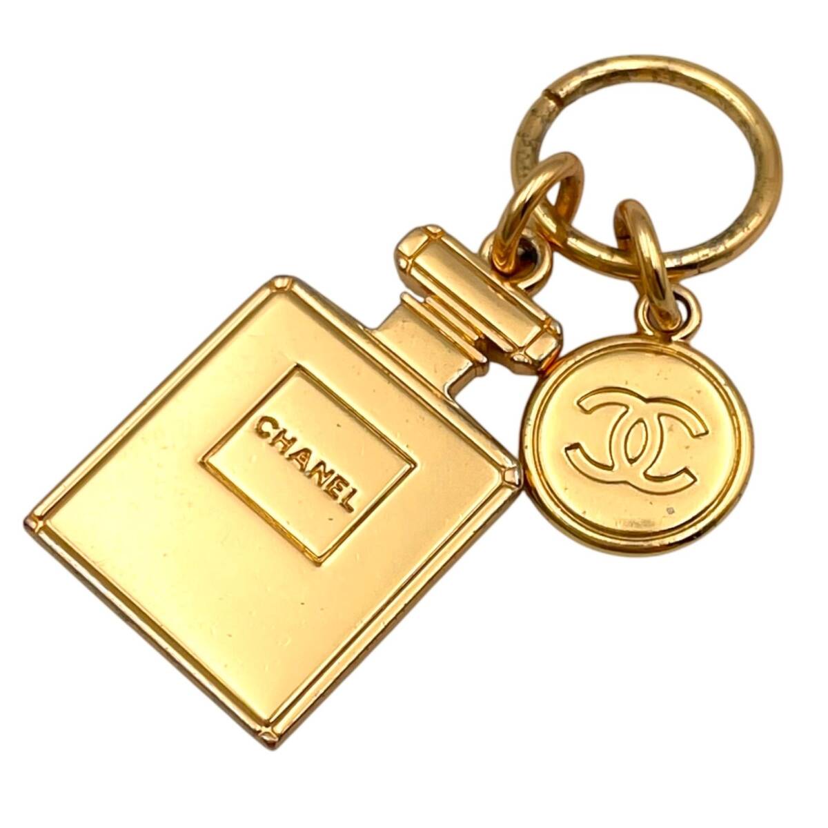 CHANEL シャネル チャーム アクセサリー ノベルティ 香水 ボトル モチーフ ココマーク ゴールド 【an1】