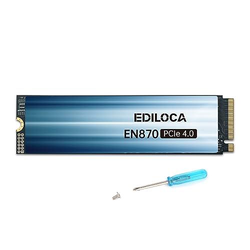 Ediloca EN870 SSD 4TB PCIe 4.0 NVMe M.2 2280 PS5動作確認済み 最大読込: 745m