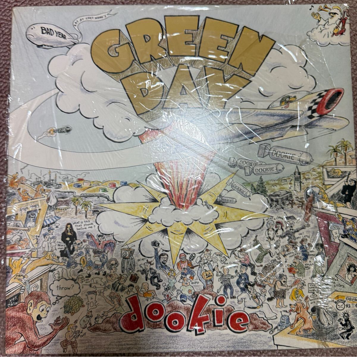 1994US ピンクビニール オリジナル盤 Green Day Dookie LP アナログレコード　　グリーンデイ
