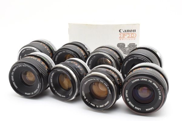 ★訳あり特上品★ キャノン CANON FD 50mm F1.8 S.C /35mm F3.5など《単焦点レンズ》★8個まとめ★ A51 ★★ #3546 #3070 #B78