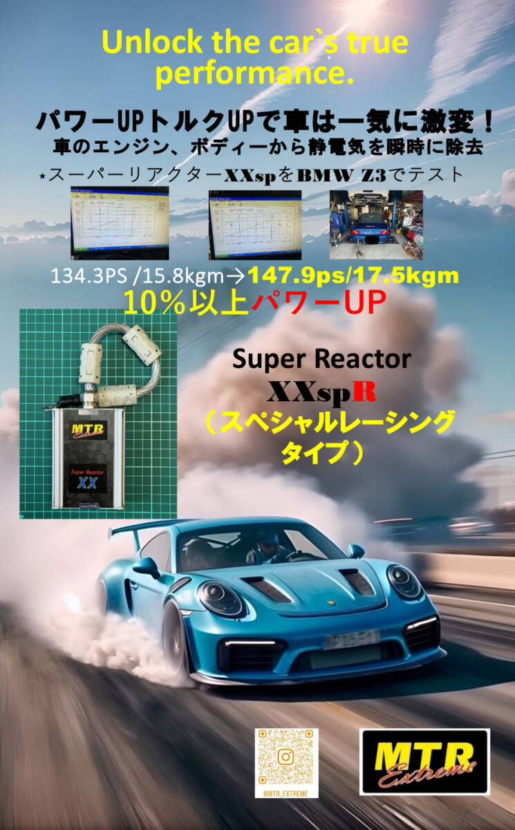 PTA.P MTR Extreme 史上最強 スーパーリアクターXXspR 静電気中和除去 除電リアクター (ポルシェ スープラ ターボ車 サーキット 好きに）