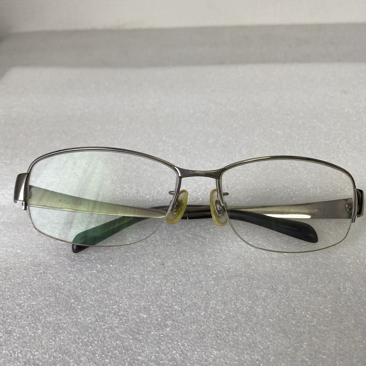 【POLICE】 メガネ 度入り TITANIUM 眼鏡 S8684J COL.583X 61-16 130