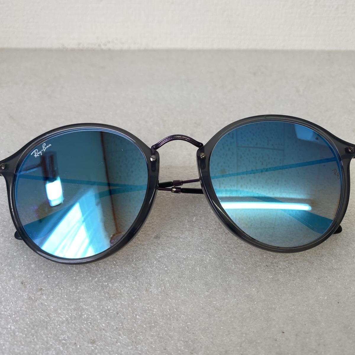 【Ray-Ban】 レイバン サングラス ボストンシェイプ ブルー ミラーレンズ 度なし RB2447-N-F 6255/4O 52-21 145 3N