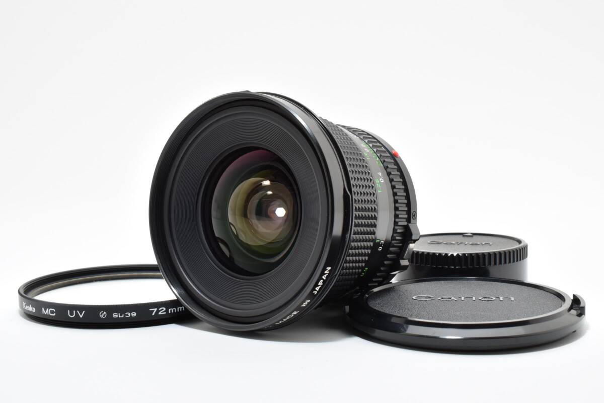 ★美品★ Canon New FD 20mm F2.8 Lens キヤノン レンズ 完動 ◆929