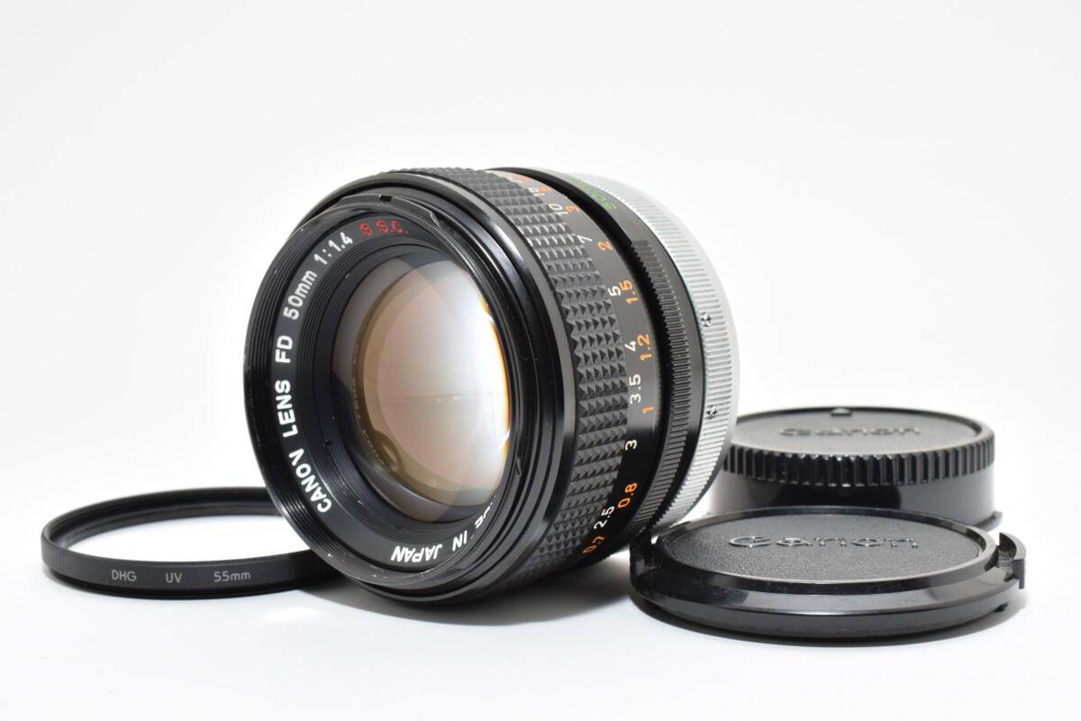 ★美品★ Canon FD 50mm F1.4 S.S.C. lens キヤノン レンズ 完動 キレイ ◆864