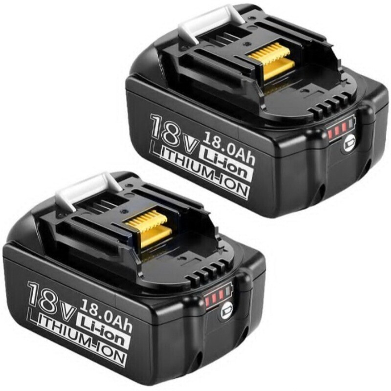 新品未使用（2個入り）マキタ バッテリー 18V 純正交換工具用 PSE認証 マキタ互換バッテリー