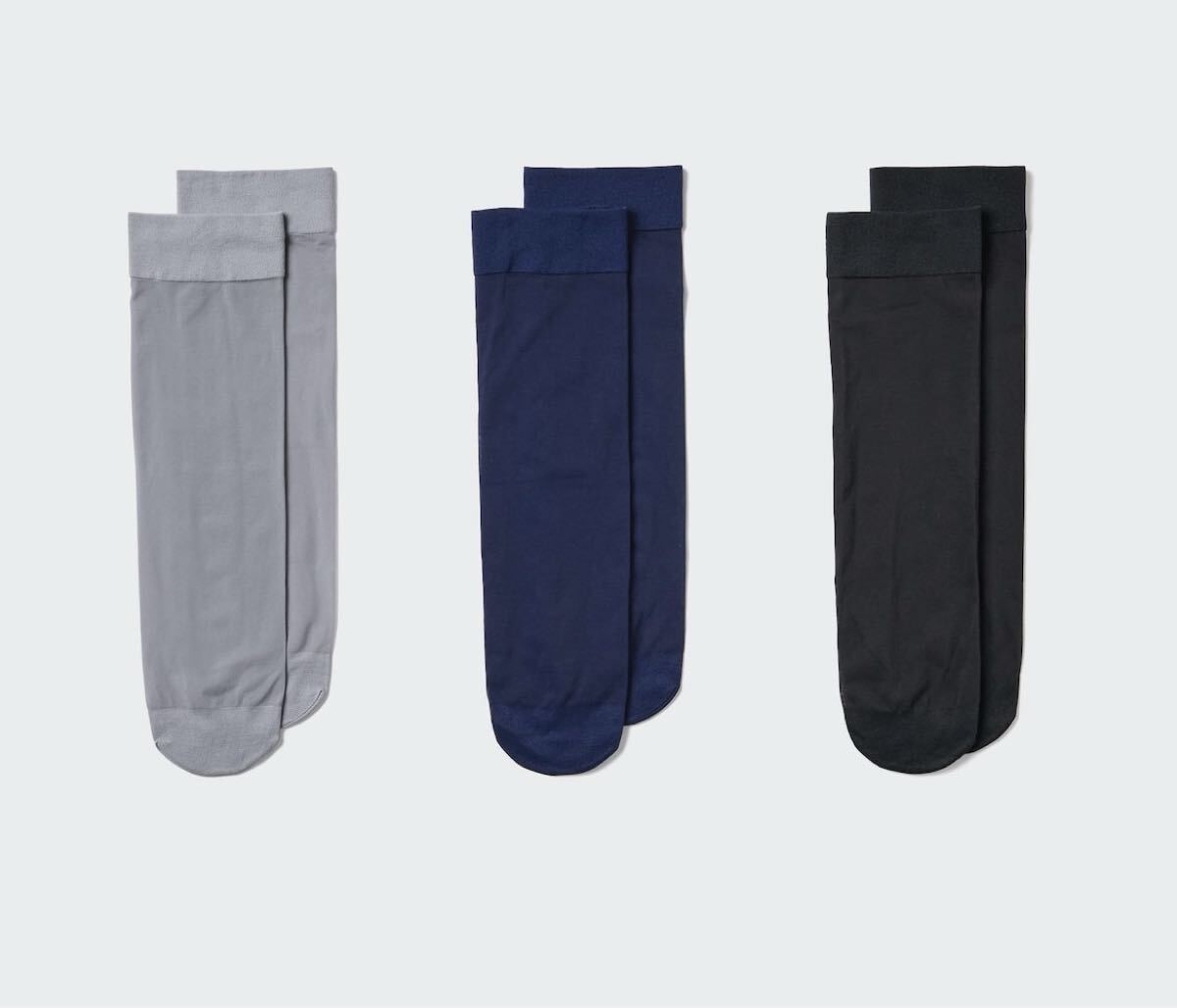 【新品・未開封】ユニクロUNIQLOシアーソックス3足組