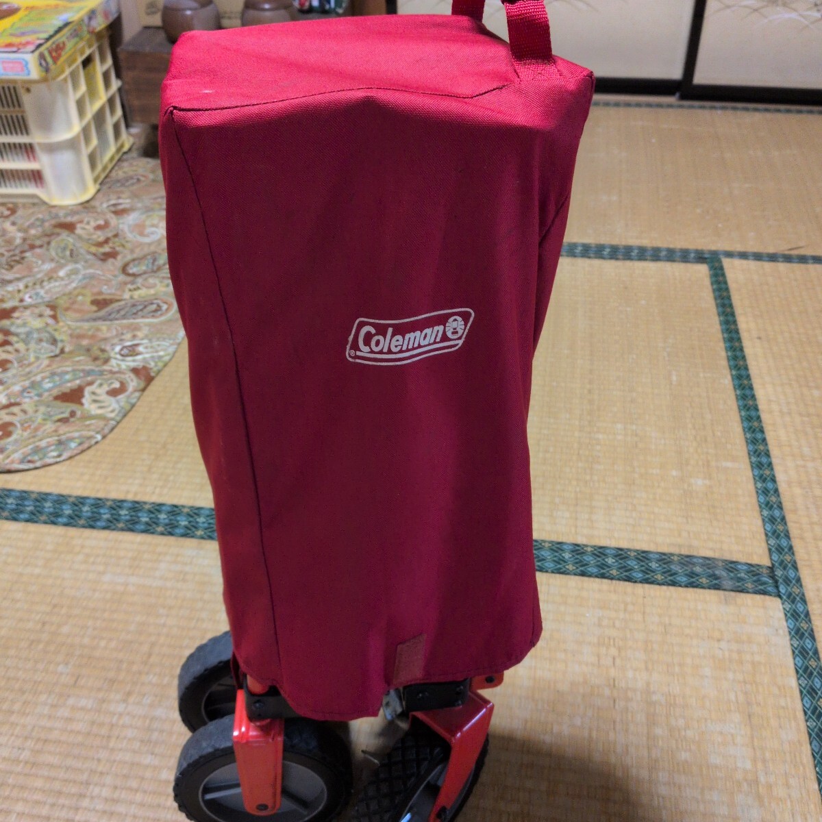 Coleman 折りたたみ式 アウトドアワゴン レッド