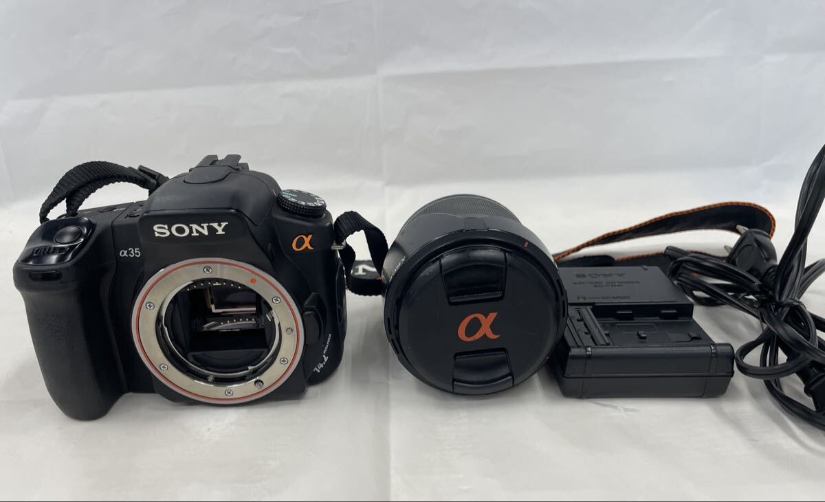 ★中古即決！ソニー　デジタル一眼レフカメラα３５０　高倍率標準ズームレンズ