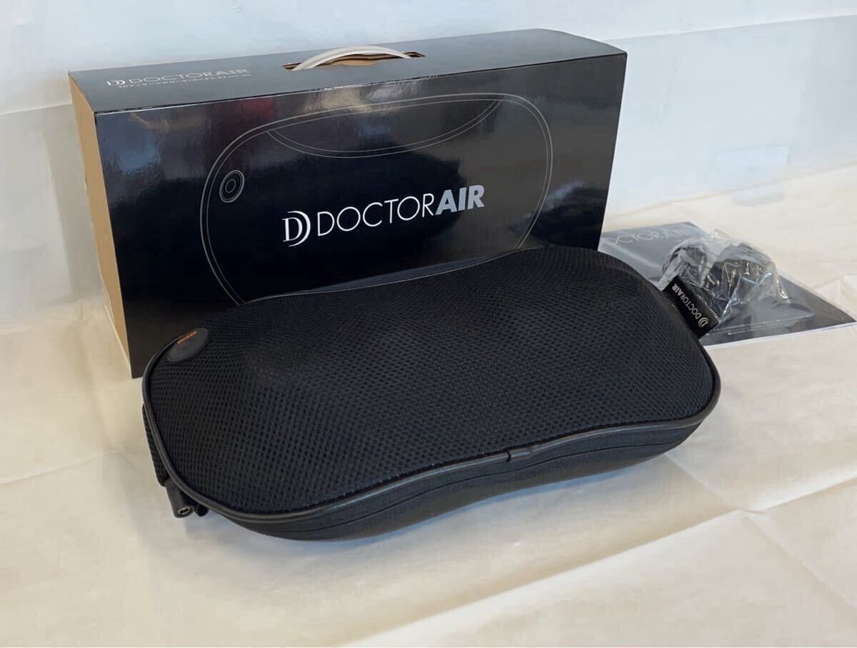 ★中古美品即決！DOCTORAIR ドクターエア 3DマッサージピローS ◆MP-06 (ブラック)動作確認済み