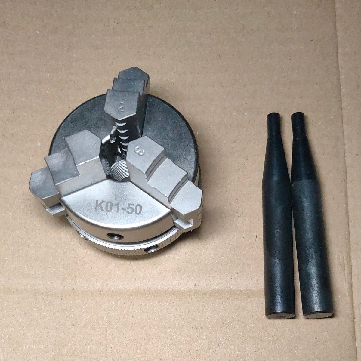 未使用 旋盤チャック K01-50 3爪チャック M14×1ネジ穴 小型旋盤工作機械等用 DIY 工具 送料無料
