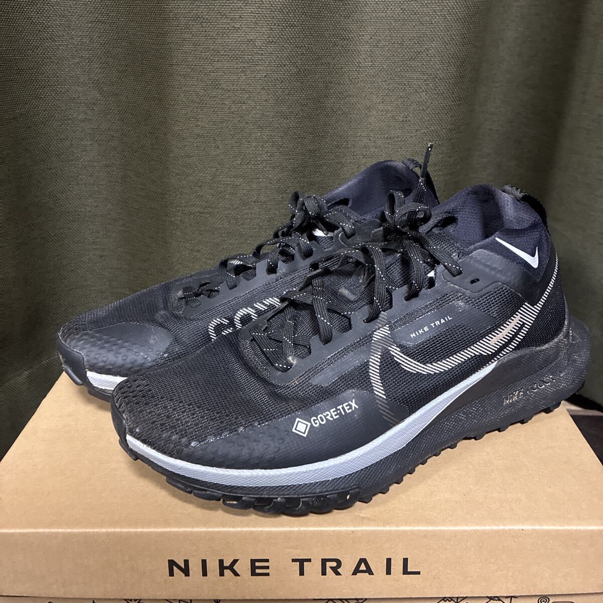 NIKE REACT PEGASUS TRAIL 4 GTX ナイキ ペガサストレイル ゴアテックス ブラック28cm