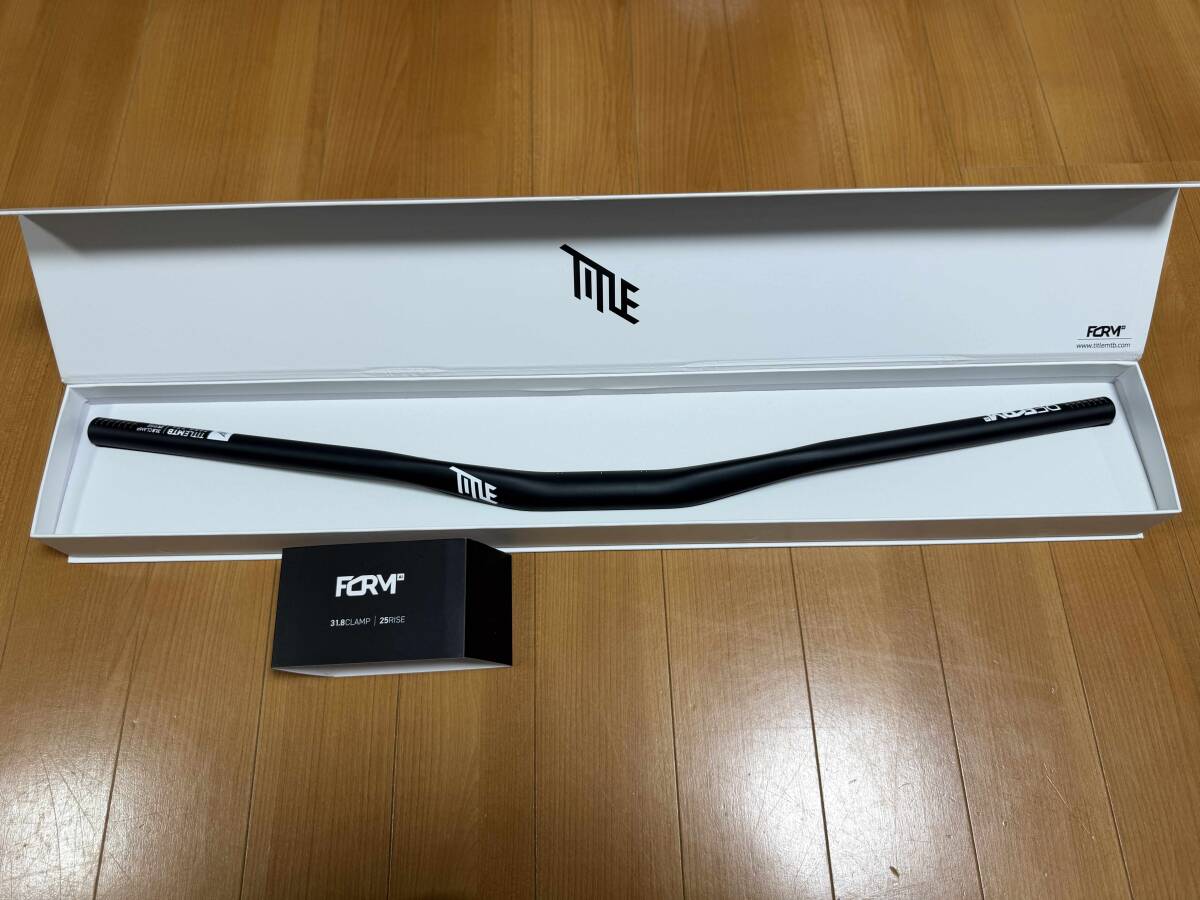 ★未使用新品★TITLE MTB / REFORM ALLOY BAR / Black / 31.8mm / ライズ25mm / 幅800mm アルミ ハンドルバー / タイトル　
