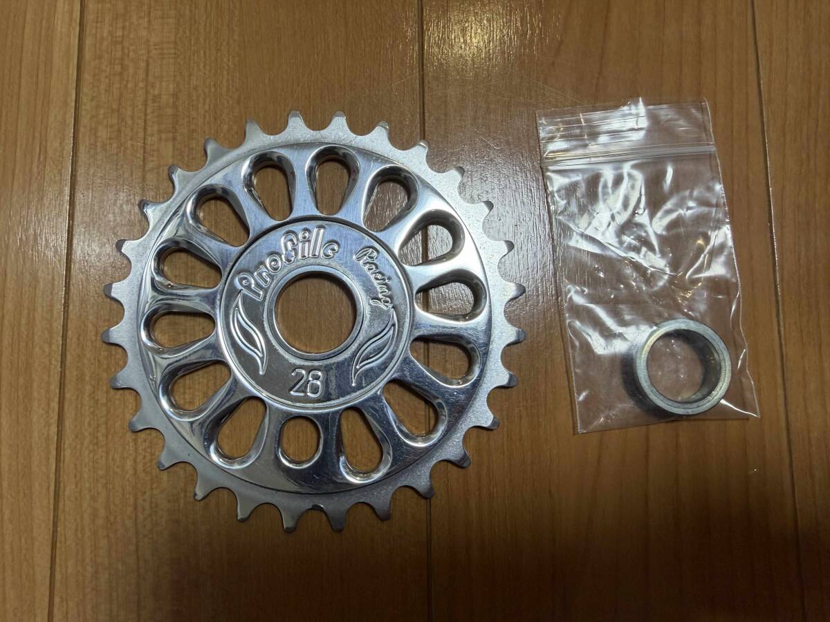 ★Profile Racing プロファイルレーシング★インペリアルチェーンリング28T（19mm/22mmの両方に対応）★BrooklynMachineWorks Parkbike最適